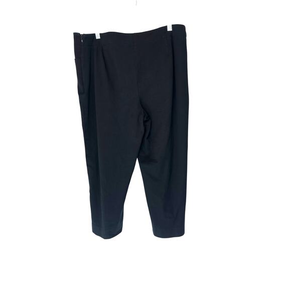 Talbots‎ Capri Pants Heritage Black Basic Side Zip Closure Office Casual Size 14 - Picture 9 of 13